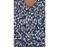 Топ NIC+ZOE Leopard Sketch Smocked Top с принтом леопарда