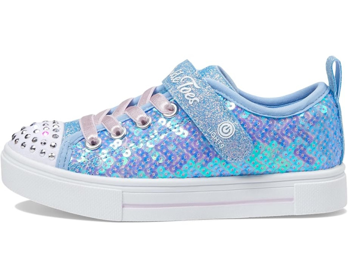Детские кроссовки Skechers Twinkle Sparks с пайетками и подсветкой