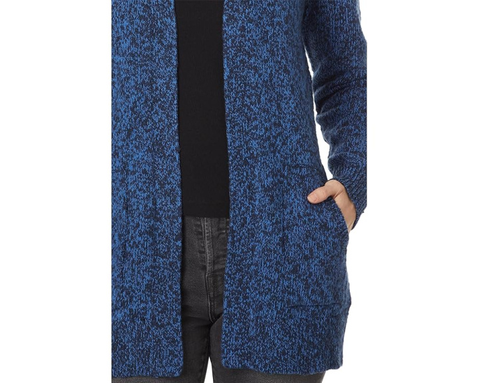 Кардиган L.L.Bean Cotton Ragg Sweaters Open Cardigan длинного кроя с ребристыми манжетами
