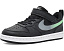 Кроссовки Nike Court Borough Low Fade для детей Black и Illusion Green