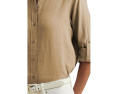 Льняная рубашка Lauren Ralph Lauren цвета Birch Tan