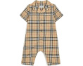 Детский боди Burberry Kids Andreas Newborn с принтом в клетку