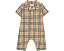 Детский боди Burberry Kids Andreas Newborn с принтом в клетку
