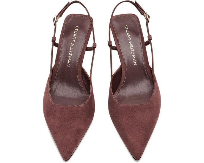 Босоножки Vinnie 50 Slingback на каблуке от Stuart Weitzman