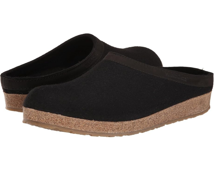 Клоги Haflinger GZL Leather Trim Grizzly с кожаной окантовкой