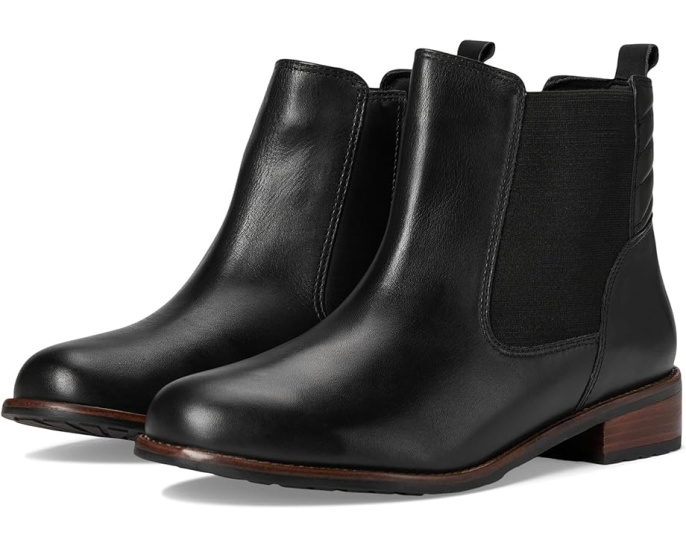 Челси Luxe David Tate из водонепроницаемой кожи на массивном каблуке