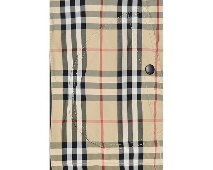 Пальто Burberry Kids Jem Check Coat для детей