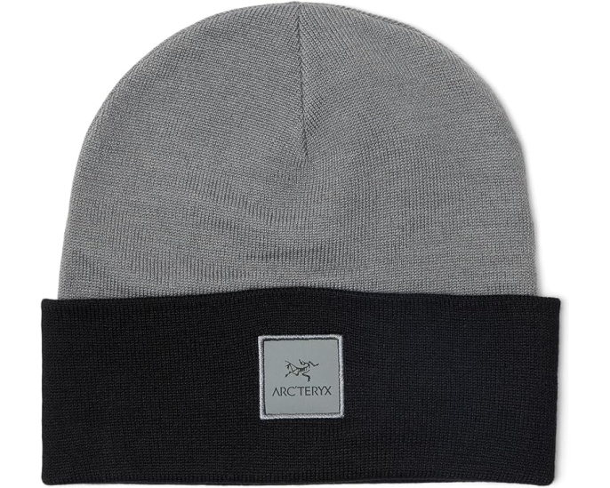 Шапка Arc'teryx Color Block Toque из Tech Wool с широкой манжетой