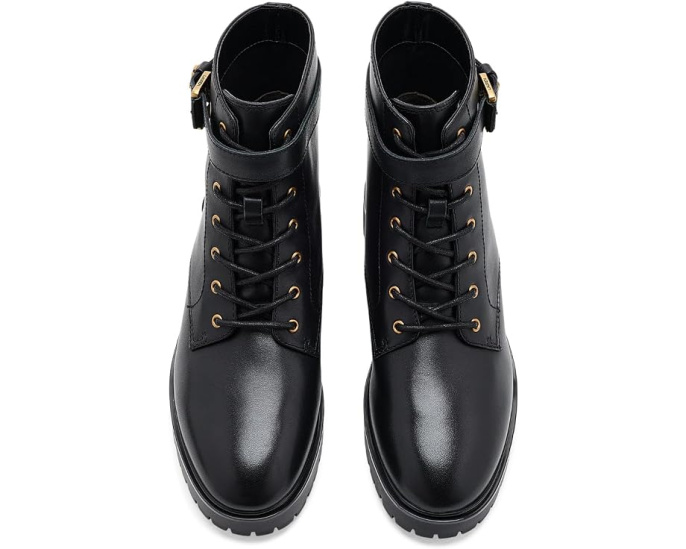 Allyson Calfskin Logo-Keeper Booties