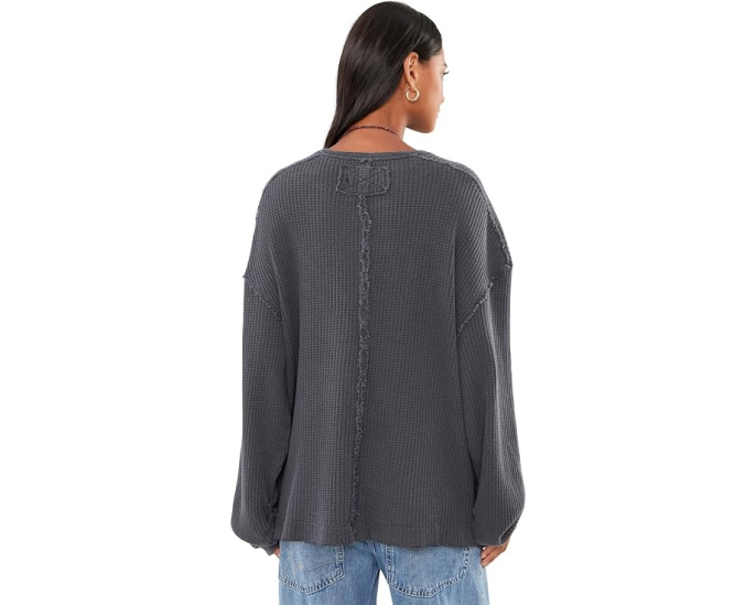 Free People лонгслив Montreal Thermal оверсайз