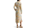 Платье-рубашка Floral Linen из льна с поясом Lauren Ralph Lauren