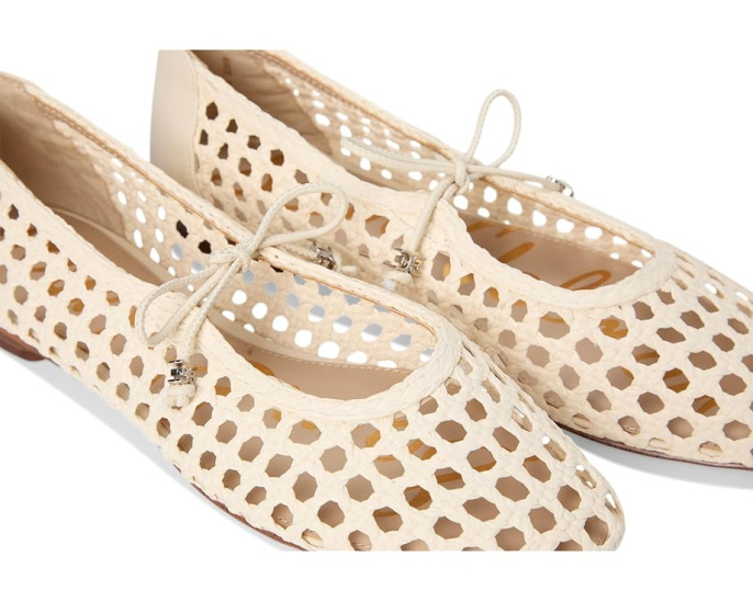 Балетки Sam Edelman Marcie с плетеным верхом и квадратным носком
