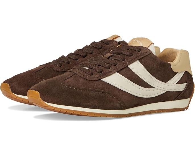 Кроссовки Vince Oasis Runner из замши с волнообразным рисунком подошвы