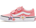 Кроссовки детские Vans Old Skool V Flower с цветочным принтом