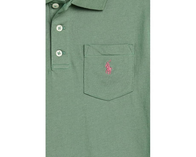 Детское поло Polo Ralph Lauren из хлопкового джерси с карманом