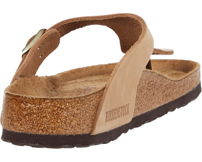 Шлепанцы Birkenstock Gizeh с мягкой стелькой Sandcastle Nubuck