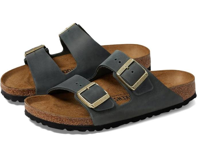 Сандалии Birkenstock Arizona из промасленной кожи с пробковой стелькой