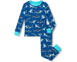 Пижамный набор Hatley Kids с принтом акул из органического хлопка