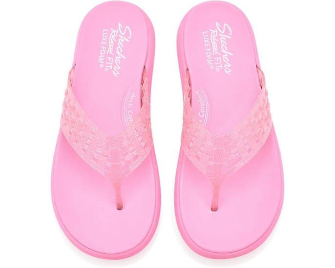 Skechers Шлепанцы Asana Luxe Shimmer Days черные