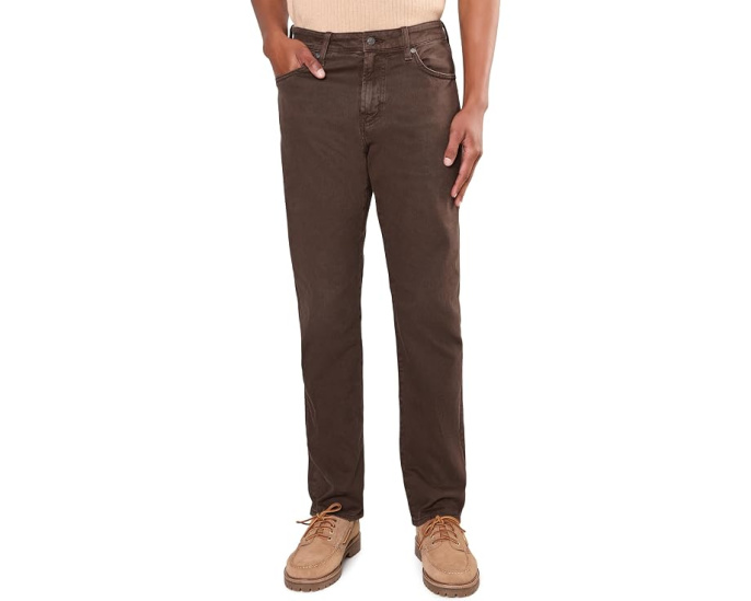 AG Jeans брюки Everett Slim Straight коричневые