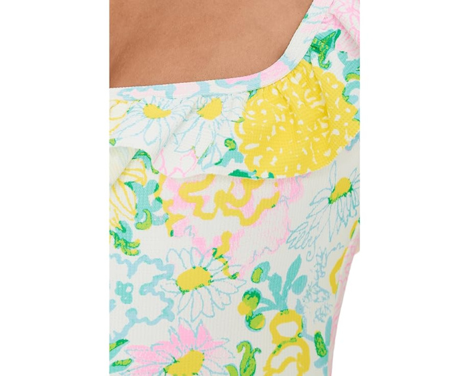 Цельный купальник Aemma с рюшами от Lilly Pulitzer