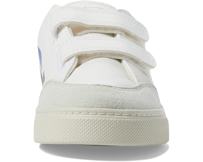 Кроссовки VEJA Small V-12 Chromefree для детей с кожаным верхом и двойной липучкой