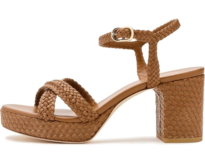 Сандалии Stuart Weitzman Dayna Woven Platform с переплетенными ремнями