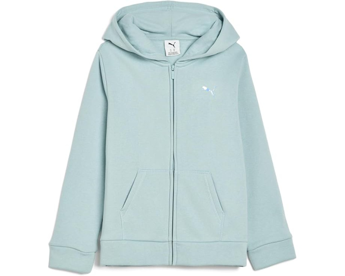 Детская толстовка Foundations Fleece Full Zip от Puma бледно-голубого цвета