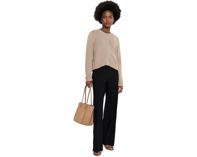 Eileen Fisher Кардиган Peruvian из хлопкового вельвета с круглым вырезом