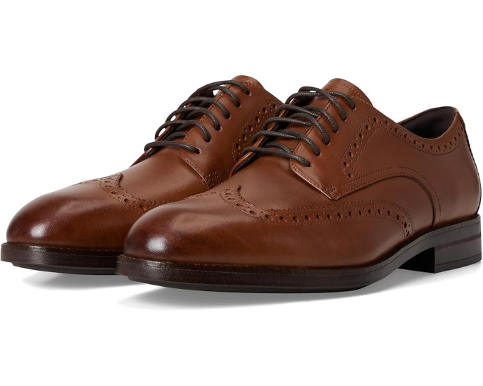 Оксфорды Cole Haan Harmon Grand Wingtip с кожаной подкладкой и подошвой EVA