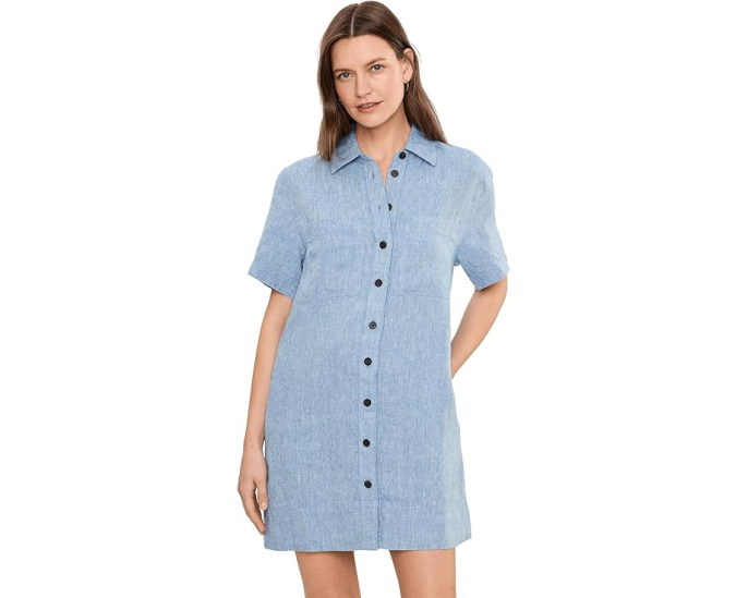 Платье-рубашка Relaxed Mini Madewell из 100% льна
