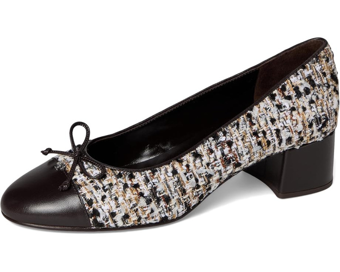 Туфли лодочки Tory Burch Cap-Toe Pumps 45 мм с контрастным носком