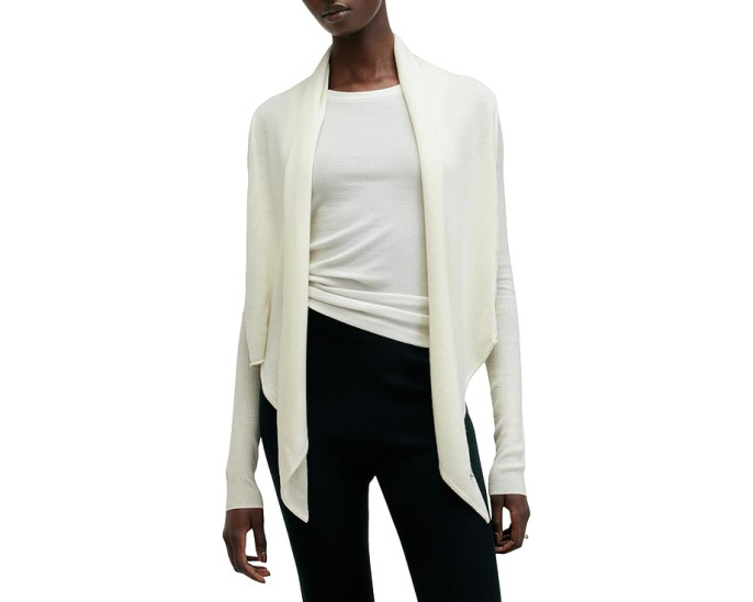 Кардиган AllSaints Wasson Pirate из 100% мериносовой шерсти