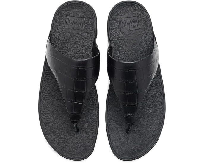Сандалии Lulu Crocodile FitFlop с ремешком на перемычке