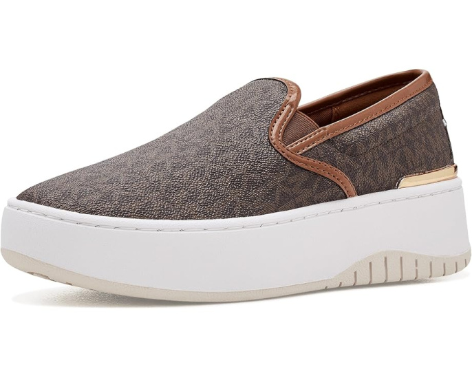 MICHAEL Michael Kors Слипоны Dottie Slip-On на платформе с фирменным принтом