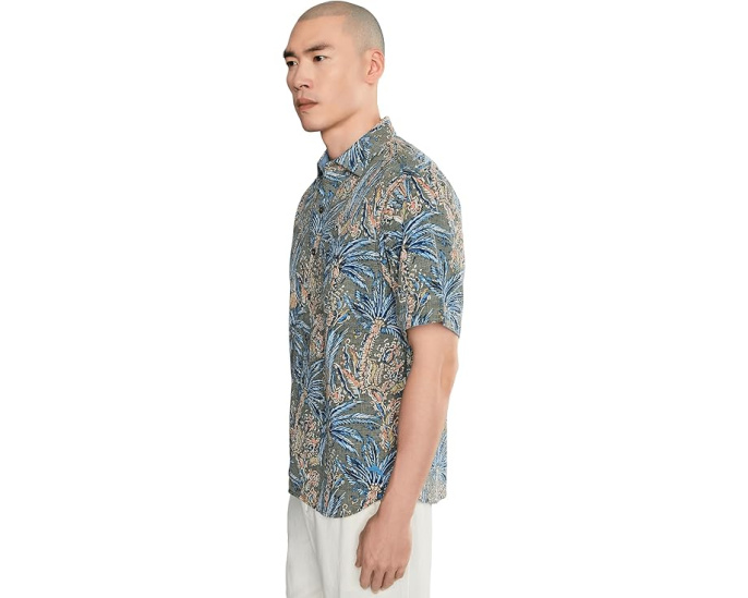 Рубашка Tommy Bahama Nova Wave Feira Fronds цвета пальмового мха