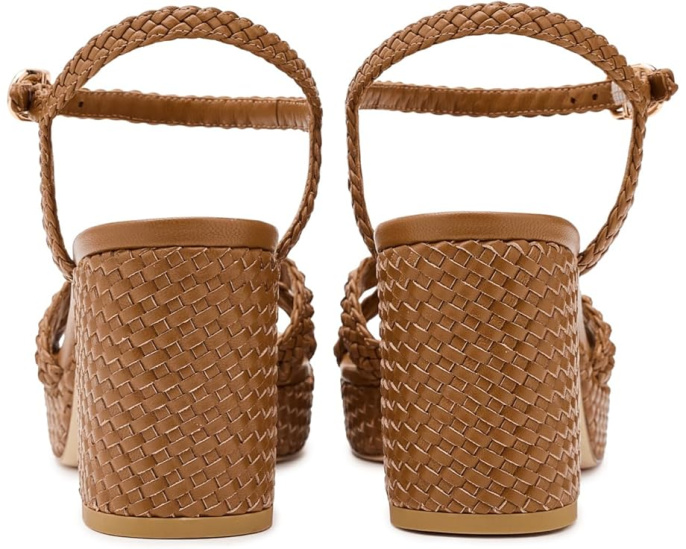 Сандалии Stuart Weitzman Dayna Woven Platform с переплетенными ремнями