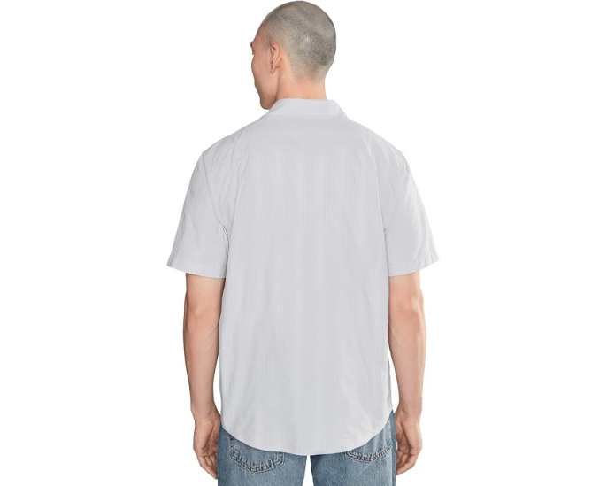 Рубашка Quiksilver Dobby Stripe Classic Woven с оксфордской полосой и нагрудным карманом