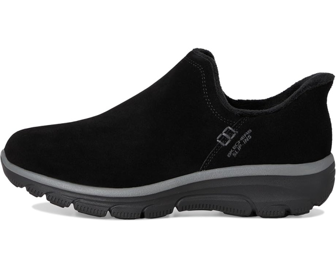Ботильоны SKECHERS Easy Going Modern Hour Suede Hands Free Slip-ins с меховой подкладкой