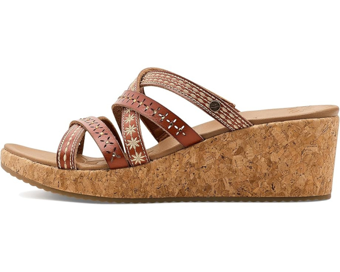 Сандалии SKECHERS Arch Fit Beverlee 2.0 Tigger Posse с искусственной кожей и пробковым клином