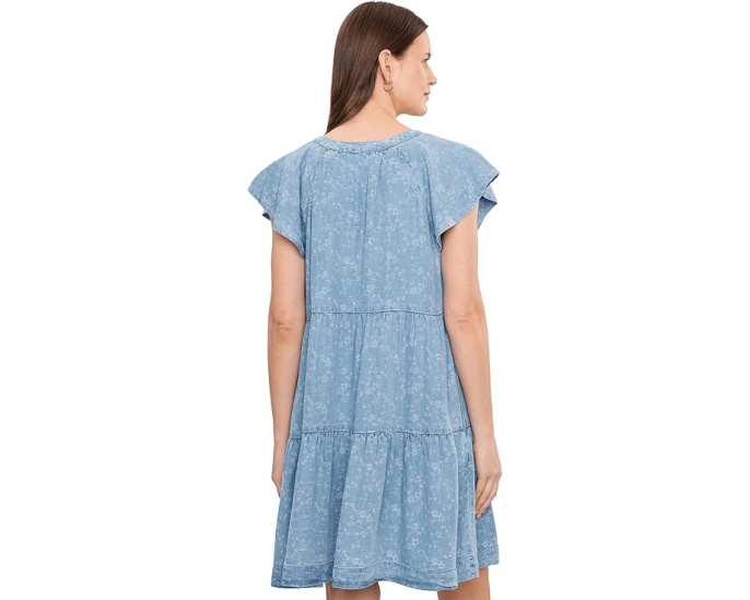 Платье Tiered Flutter Sleeve от Liverpool с оборками