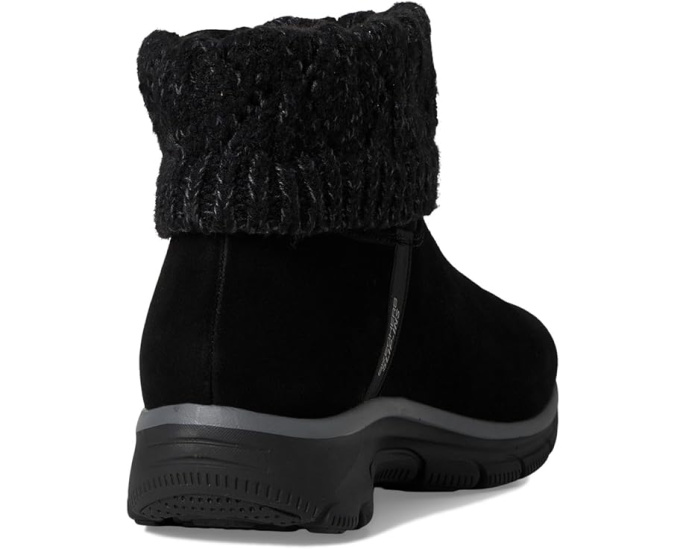 Ботинки SKECHERS Easy Going без шнуровки с клиновидным каблуком и стелькой Memory Foam