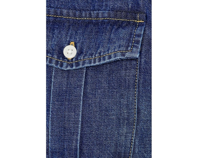 Джинсовое платье-рубашка Belted Denim Midi Lauren Ralph Lauren