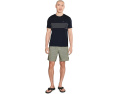 Плавки RVCA Steady Stripe Trunk с карманами на молнии и шнурке