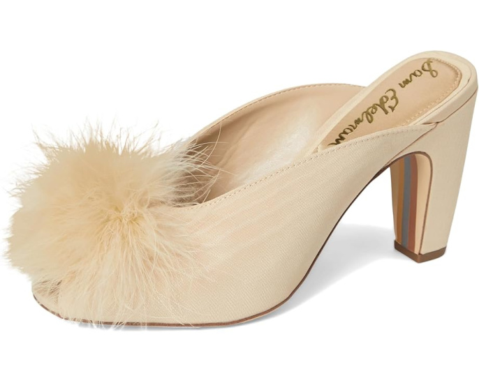 Туфли Witney с меховым помпоном и квадратным носком Sam Edelman