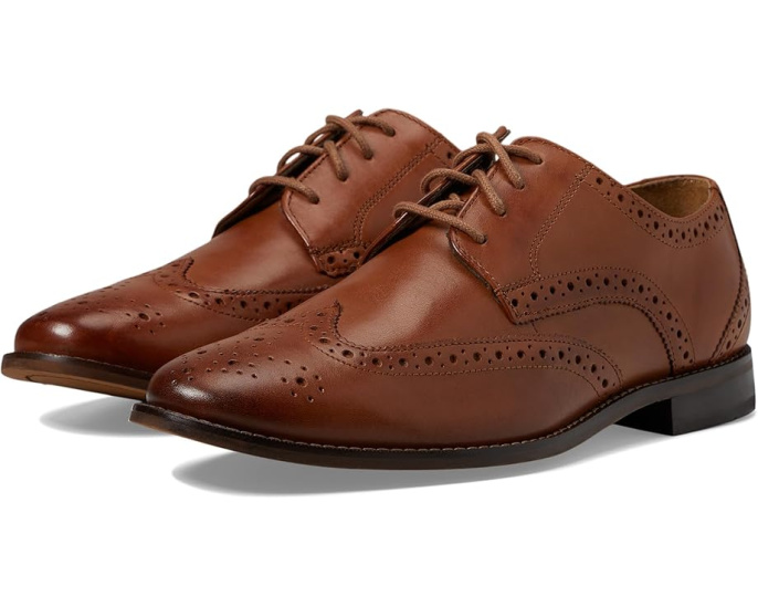 Оксфорды Florsheim Montinaro Wingtip с кожаным верхом и память формы
