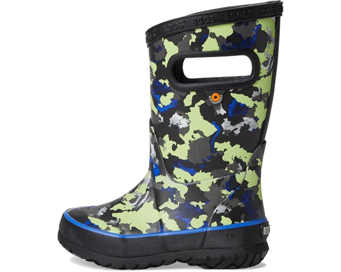 Детские сапоги Bogs Rainboot Camo Texture с камуфляжным принтом и биоразлагаемой стелькой