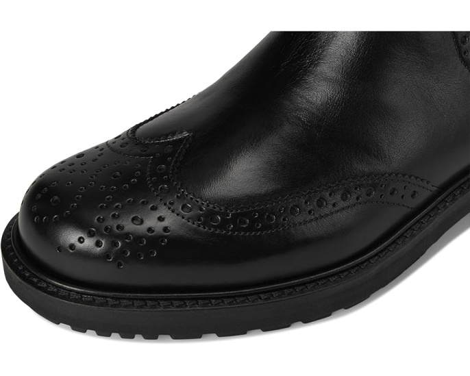 ECCO Metropole Oslo Chelsea Wingtip ботинки с декоративными перфорациями