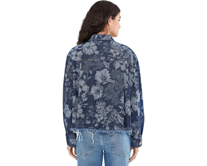 Джинсовая куртка Liverpool Los Angeles Jacquard с жаккардовым узором цвета Lapis Grove