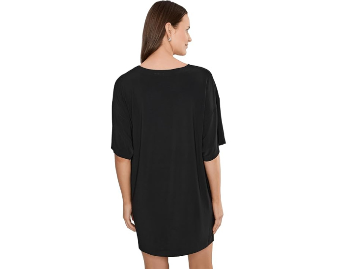 Платье-квадрат Norma Kamali Short Sleeve Boxy Mini Dress с коротким рукавом